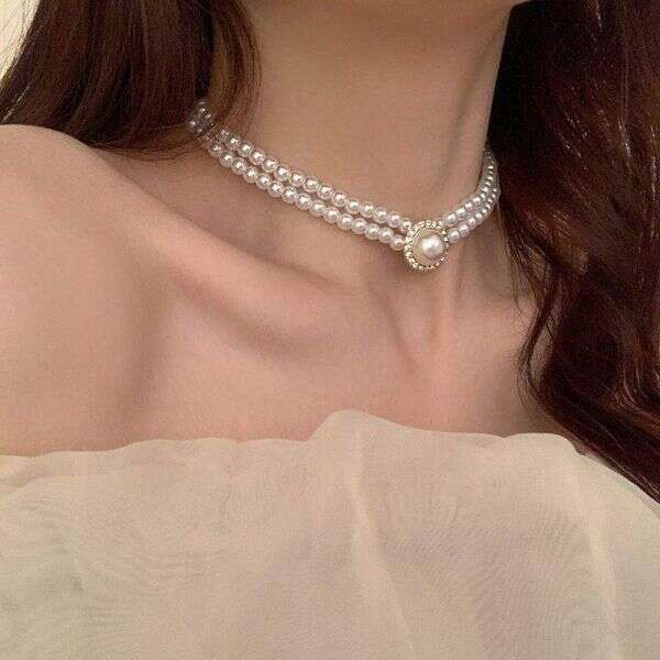 Set Perlico de Bijuterii: Lănțișor Elegant și Cercei