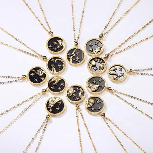 Goldosa – Colier Zodiacal Elegant cu Amuletă Astrologică