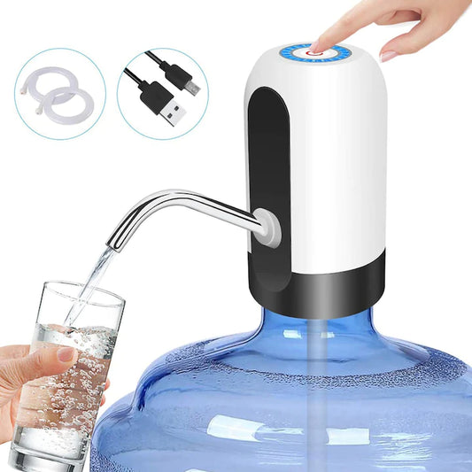 AquaFlow - Pompa electrică pliabilă pentru apă cu încărcare USB și indicator LED – Ușor de utilizat, oriunde te afli!